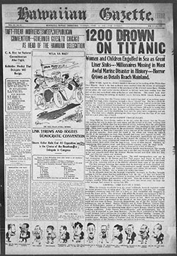 Hawaiian Gazette; Honolulu, HI. April 16th