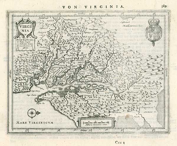 VIRGINIA. Joannes Janssonius