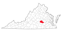 Image depicting location of Amelia County
