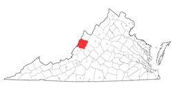 Image depicting location of Bath County