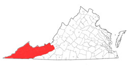 Image depicting location of Fincastle County