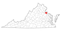 Image depicting location of King George County