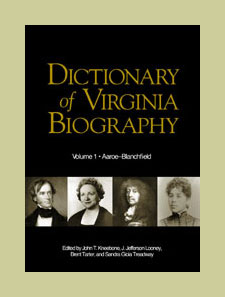 Image of dustjacket of Dictionary of Virginia Biography Volume 1