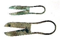 Reproductions of scissors from the House of the Surgeon excavations, Pompeii, Italy, First Century A.D.