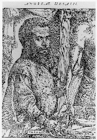 A portrait of the author, from: Andreas Vesalius