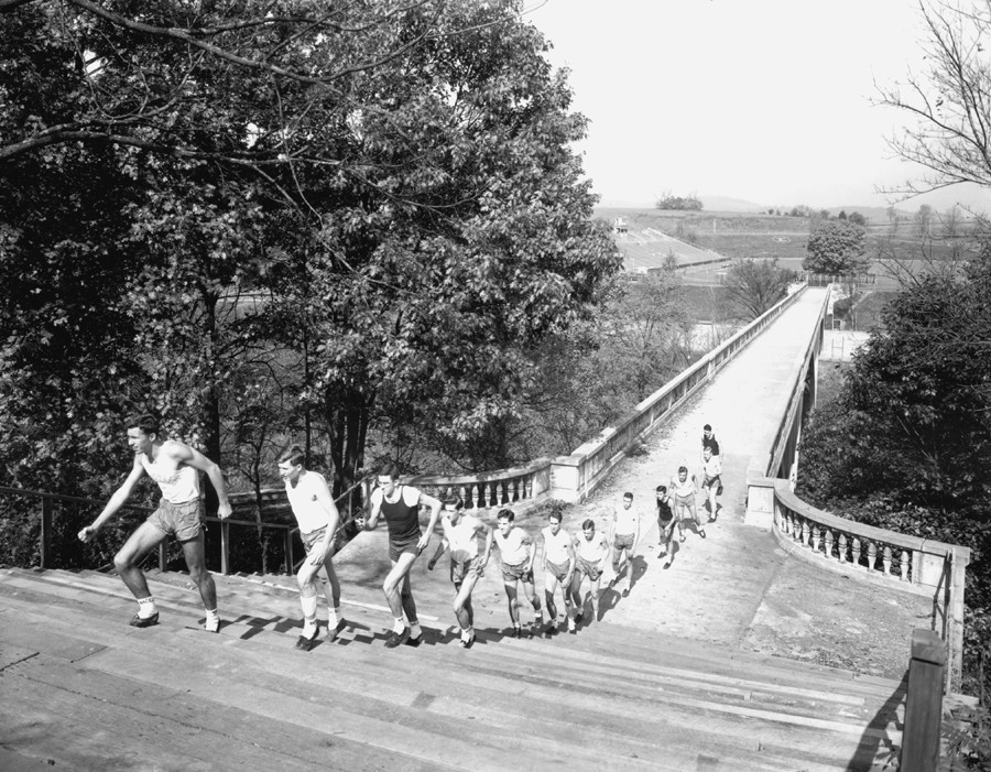 Washington & Lee University Footbridge, 1958