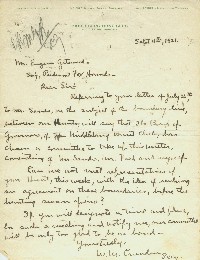 Letter from Middleburg Hunt to Piedmont Fox Hounds, 1921
