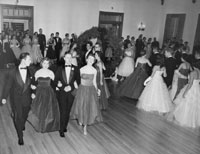 Christmas Dance, Mary Washington College of the University of Virginia. Date: 1954.