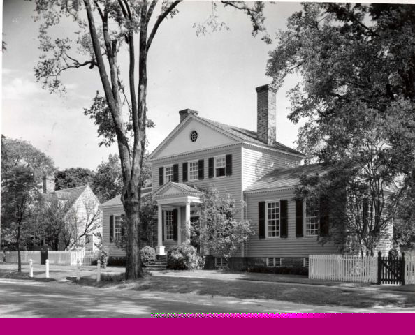 William Finnie House after restoration. Date:  May 1955. Photographer: Thomas L. Williams.