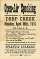 Open-Air Speaking at Deep Creek. Equal Suffrage League of Virginia Papers, Organization Records, Acc. 22002. The Library of Virginia. Date: April 10, 1916.