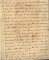 Affidavit of Richard Sandidge of Louisa County sworn before Henry Pendleton, justice of the peace, regarding a piece of lead taken from the arm of Edward Houchins. The piece of lead is included with the affidavit.  Jamestown Exhibit Papers, Affidavit. Accession 42098. State government records collection, The Library of Virginia. Date: December 3, 1818.