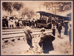 First run of the Mill Mountain Incline in Roanoke, Va. Date: Circa 1909 Collection: Arthur Gordan King Photograph Collection, Roanoke Public Libraries.