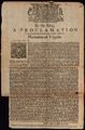 Bacon, Nathaniel, A Proclamation For the Suppressing a Rebellion Lately Raised Within the Plantation of Virginia. Date: 1676 Collection: McGregor Broadside, Special Collections, University of Virginia.