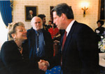 Presidential Apology for the Tuskegee Study, Vice President Al Gore and Joan Echtenkamp Klein. Date: 1997 Collection: The Alvin V. & Nancy Baird Curator for Historical Collections & Services, Claude Moore Health Sciences Library, University of Virginia.