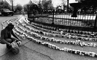 [Part of rally marking Food Day, the culmination of World Hunger Awareness Week at VCU], Richmond, Virginia Date: April 17, 1975 Collection: Photo by Bill Lane, V.85.37.818, Richmond Times-Dispatch Collection, Valentine Richmond History Center.