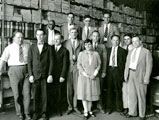 A group of Norfolk and Western Railway Company Tariff Bureau employees pose for a company photographer in Roanoke Date: August 1928 Collection: Norfolk Southern Corporation