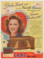 Lane Company, Inc. Shirley Temple Ad Date: 1945 Collection: Virginia Historical Society, Richmond, Virginia