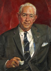 oil portrait of a white man in a suit and tie