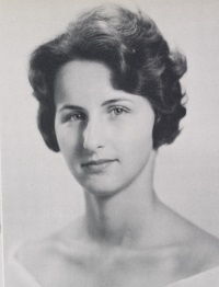 Yearbook photograph of a young white woman.
