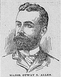 engraving published in a newspaper of a white man with a beard wearing early 20th century attire