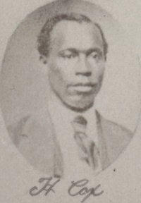 African American man wearing late 19th century attire.