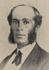 African American man with mutton chop sideburns wearing 19th century attire.