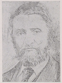 African American man with a beard and mustache wearing late 19th century attire.