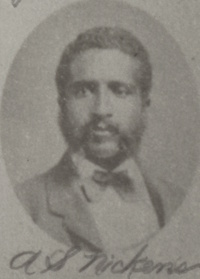 Headshot of an African American man with a mustache and mutton chops wearing late 19th century attire.